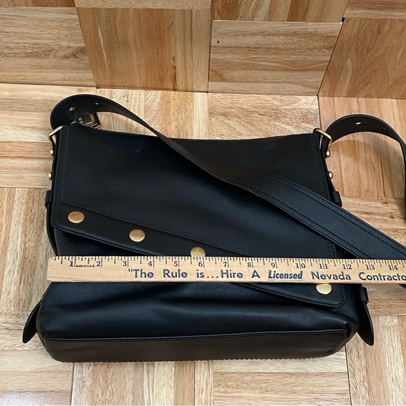 Marc Jacobs Downtown Studded Black Leather Crossbody Bag - Picture 12 of 15